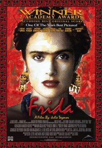 Portada de la película "Frida" basada en la historia de la artista mexicana.